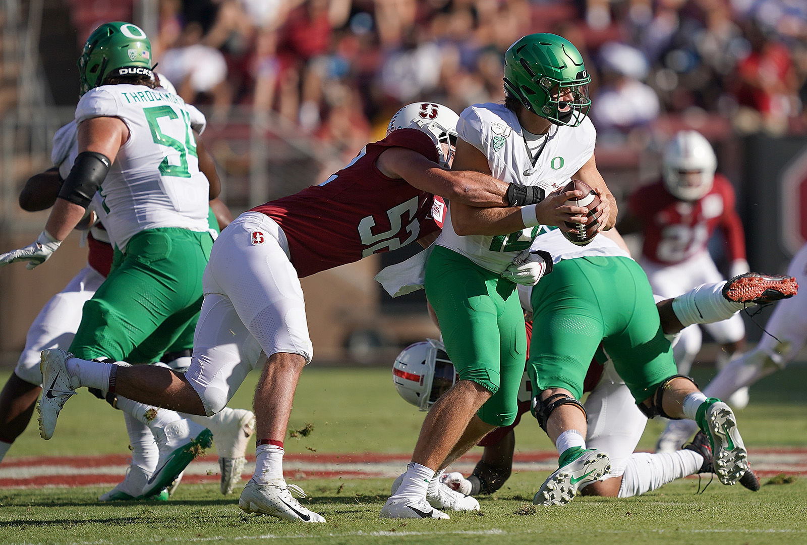 California (4-1, 1-1 Pac-12) at No. 13 Oregon (3-1, 1-0), 8 p.m. ET Saturday, FOX